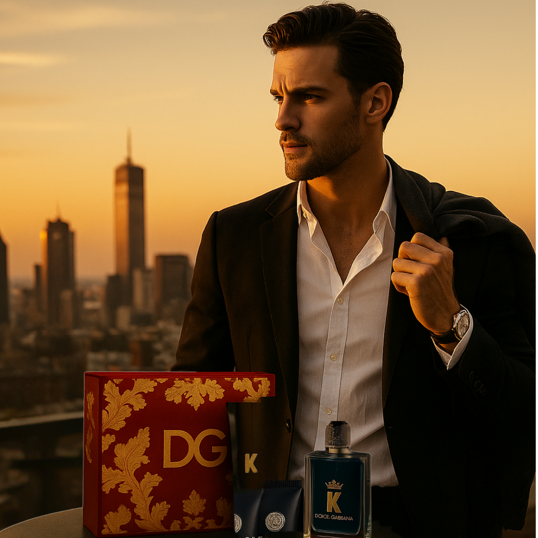 Coffret D&G – Parfum, Gel Douche, Après-Rasage